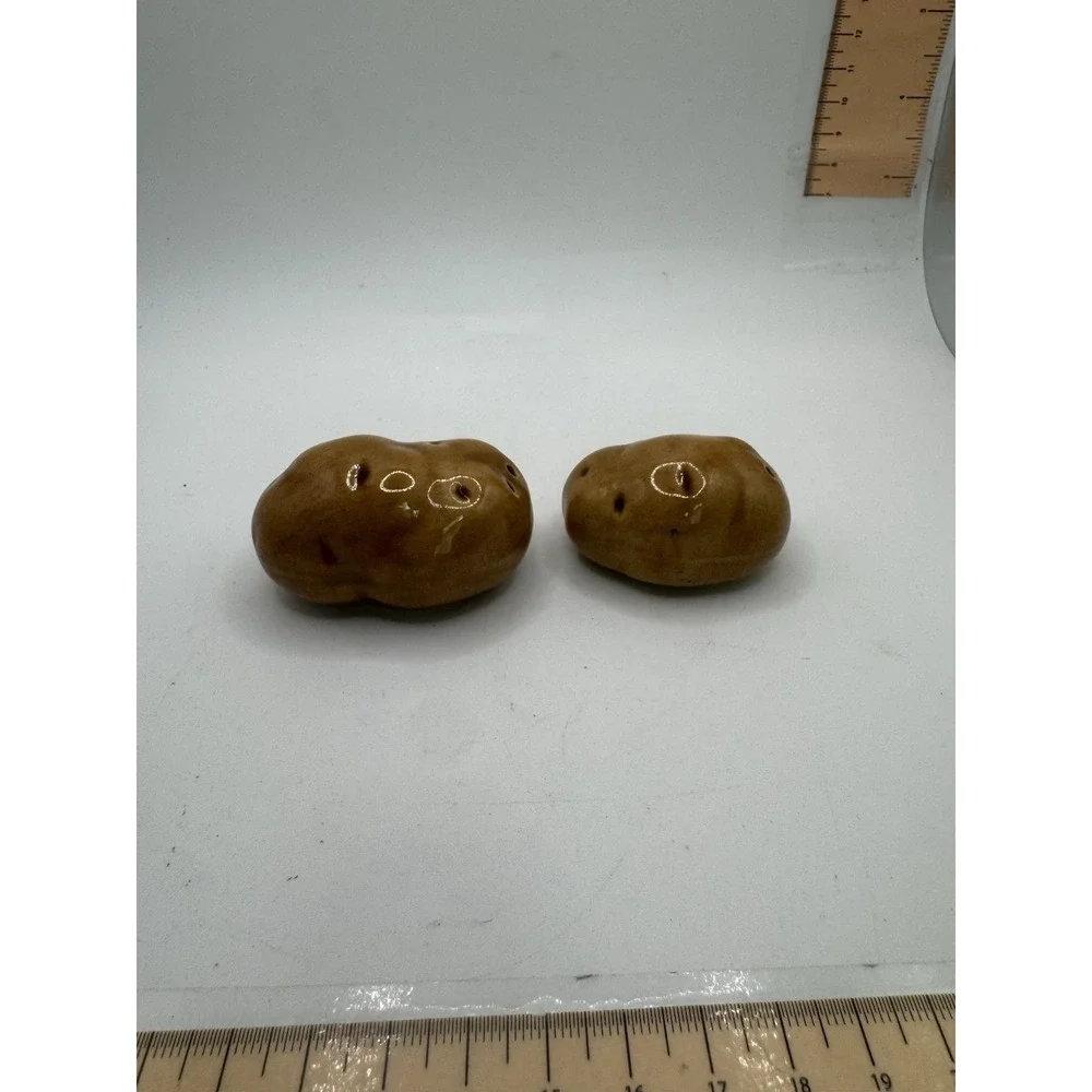 Vintage Potato Salt and Pepper Shakers